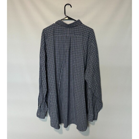 Ralph Lauren Shirt Mens 4XB Blue Purple Plaid Performance Nylon Stretch Pony - Picture 6 of 8